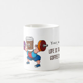 ANTISTRESS Life is tough, but coffee is strong Kaffeetasse