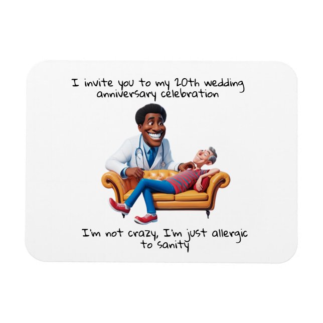 antistress psychiatrist doing psychotherapy  Freud Magnet (Horizontal)