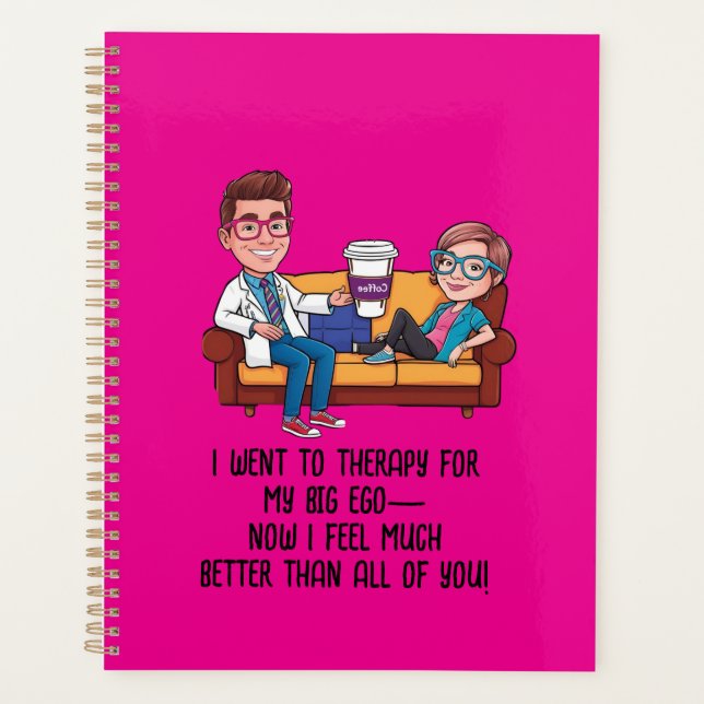 ANTISTRESS psychiatrist THERAPIST MENTAL HEALTH Planer (Vorderseite)