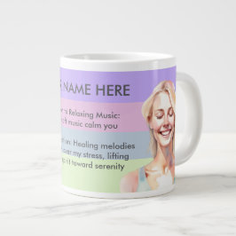 ANTISTRESS RELAX CALM GIRL YOGA CHAKRA Jumbo-Tasse