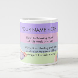 ANTISTRESS RELAX CALM GIRL YOGA CHAKRA Jumbo-Tasse