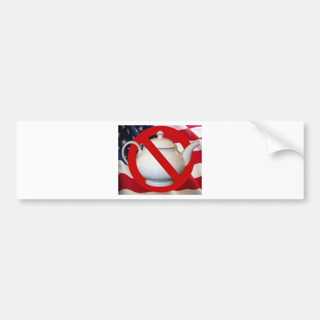 Antitee-Party-Flagge Autoaufkleber (Vorne)