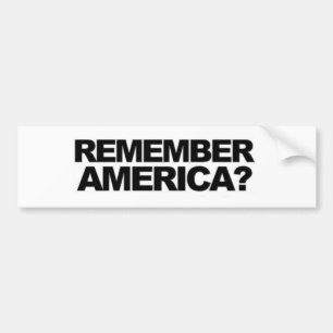 ANTIterrorismus ""ERINNERN Sie SICH AN AMERIKA-" Autoaufkleber
