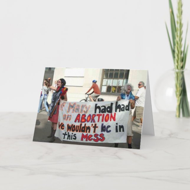 Antitheist Gruß-Karte Karte (Vorderseite)