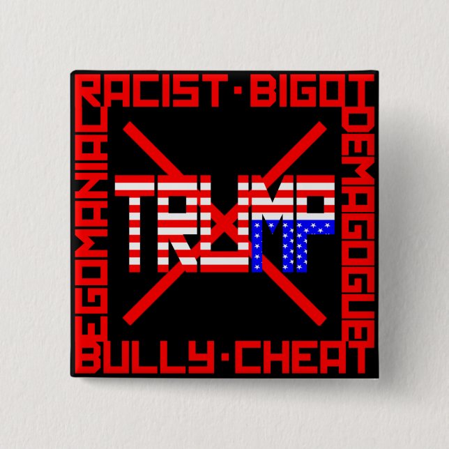 AntiTrumpf Button (Vorderseite)