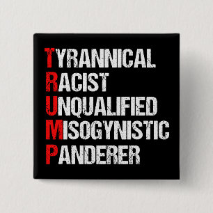 AntiTrumpf-lustiges Akronym Button