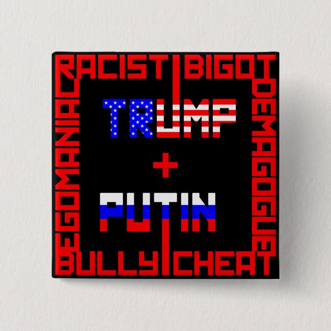 AntiTrumpf+Putin Button (Vorderseite)
