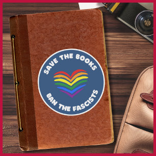 Antizendenzbuch Verbot des Rainbow-Heart Aufkleber