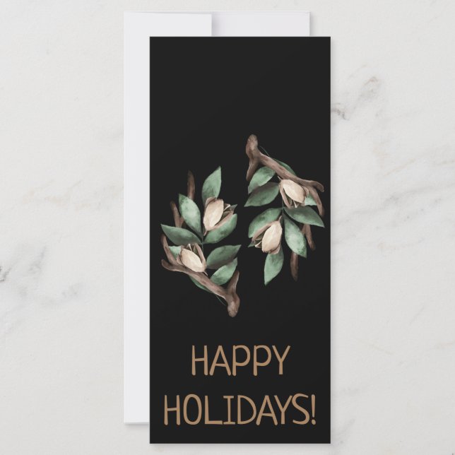 Antler avec carte postale à branche verte (Devant)