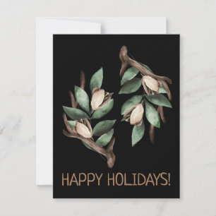 Antler avec carte postale à branche verte