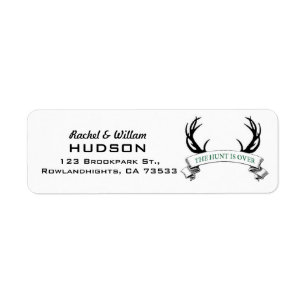 Antler "Die Jagd ist vorbei" Rustikale Hochzeit
