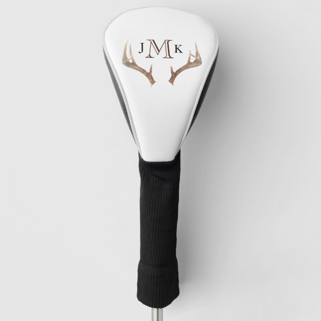 Antler für personalisierte Monogramm-Treiber Golf Headcover (Vorderseite)