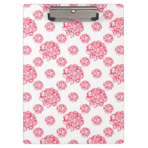 Antler mit Blumen Klemmbrett