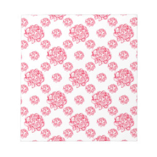 Antler mit Blumen Notizblock