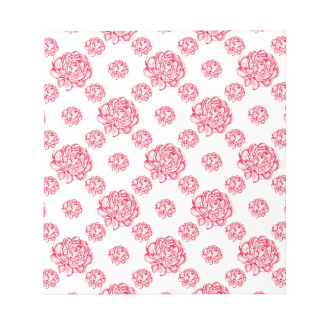 Antler mit Blumen Notizblock (Vorderseite)
