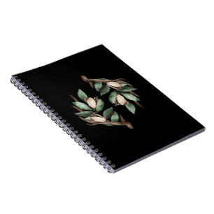 Antler mit grünem Zweig Notizblock