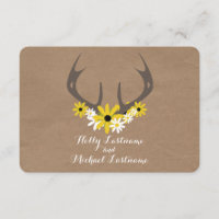 Antlers + Carton Fleur sauvage Inspiré RSVP
