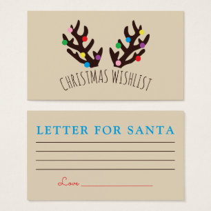 Antlers de rennes de fête, liste de souhaits de No