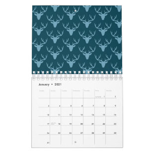 Antlers Lumber, Kopf-Silhouette Kalender