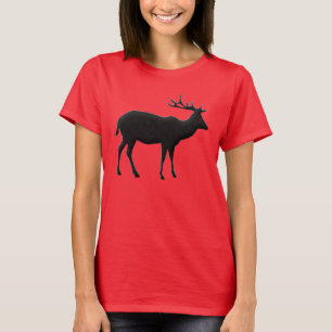 Antletter Hirsch Stag Wildlife Art T-Shirt