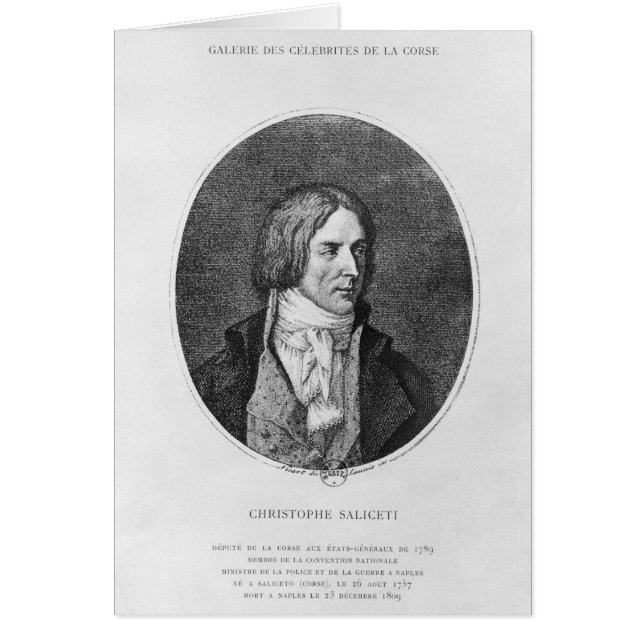 Antoine Christophe Saliceti graviert (Vorne)