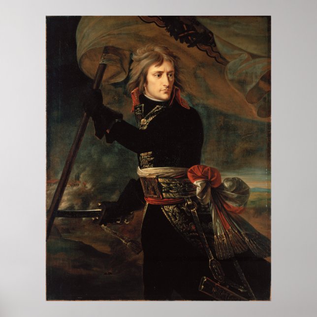 Antoine-Jean Gros Bonaparte am Steg d'Arcole Poster (Vorne)