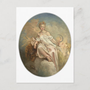 Antoine Watteau Ceres (Sommer) c1717-1718 Postkarte