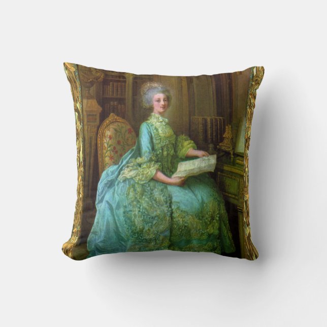 Antoinette-Eleganz-Barock Kissen (Vorderseite)