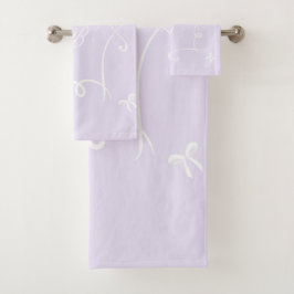 Antoinette Lavender Elegante Badhandtuch Set