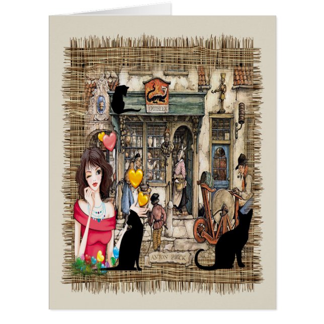 Anton Pieck - CHEMISTISCHES Geschäft (Vorderseite)