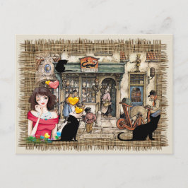 Anton Pieck - CHEMISTISCHES Geschäft Postkarte