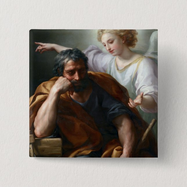 Anton Raphael Mengs Der Traum des Heiligen Joseph Button (Vorderseite)