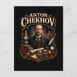 Anton Tschechow Postkarte
