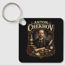 Anton Tschechow Schlüsselanhänger