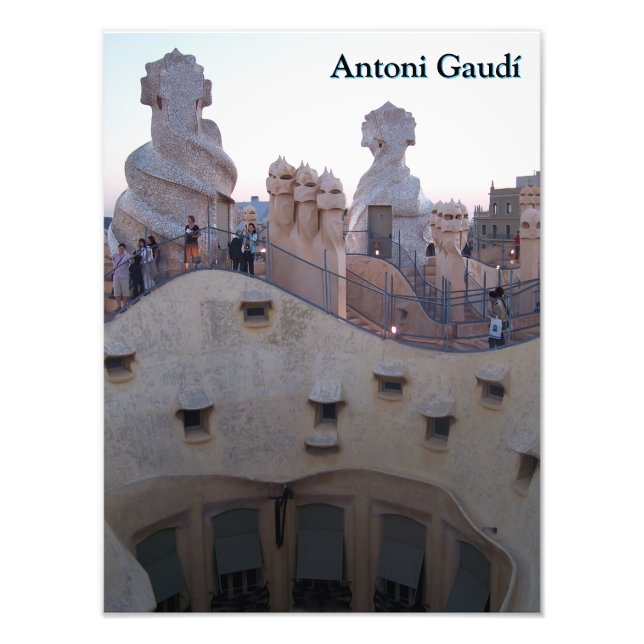 Antoni Gaudí Casa Milà Barcelona Fotodruck (Vorne)