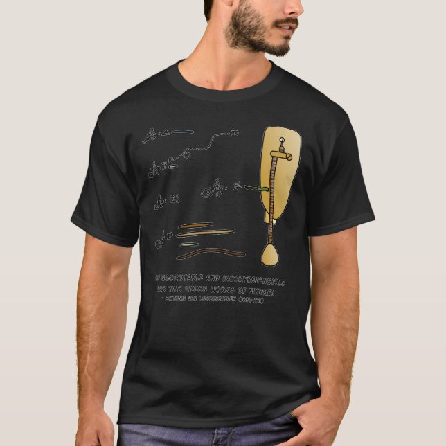 Antonie Van Leeuwenhoek Microscopy T-Shirt (Vorderseite)