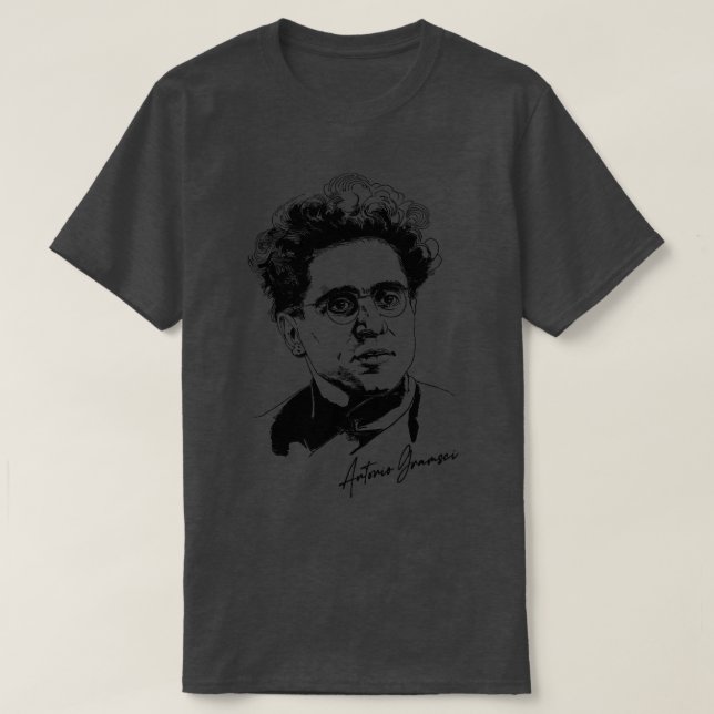 Antonio Gramsci Retro Design T-Shirt (Design vorne)