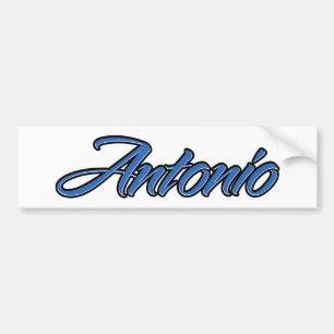 Antonio Nom bleu Aufkleber Sticker Autoaufkleber