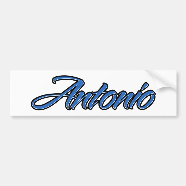 Antonio Nom bleu Aufkleber Sticker Autoaufkleber (Devant)