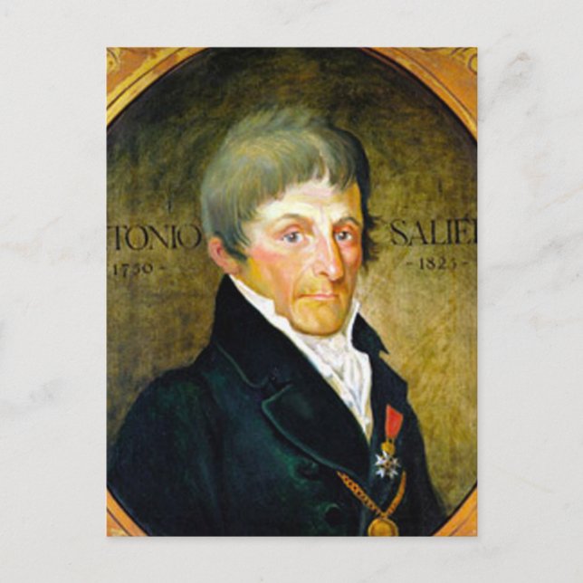 ANTONIO SALIERI - opera composer Postkarte (Vorderseite)