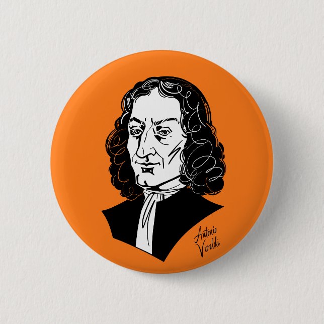Antonio Vivaldi Button (Vorderseite)