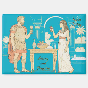 Antonius und Kleopatra treffen sich in Tarsos, Tür Magnet
