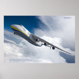 Antonov An-225 Mrija: 3D Aviation Kunstprint Poster