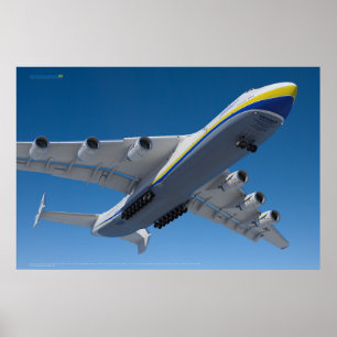 Antonov An-225 Mrija: Photorealistische 3D-Kunst Poster