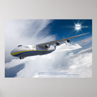 Antonov An-225 Mriya: 3D-Kunstflug-Kunstwerk Poster