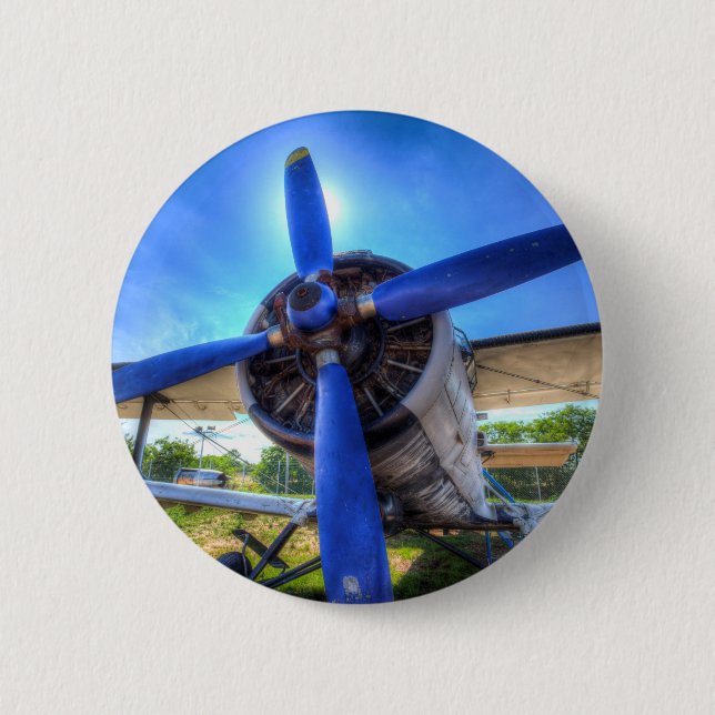 Antonov AN-2-Biplane Button (Vorderseite)