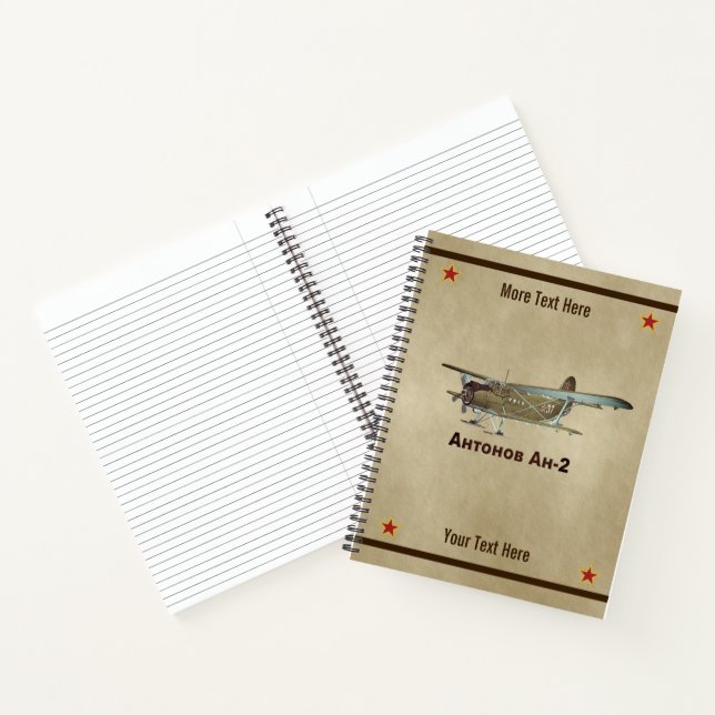 Antonov An-2 Notizbuch (Innenseite)
