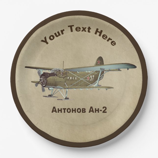Antonov An-2 Pappteller (Vorderseite)
