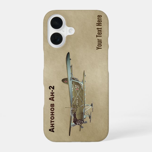 Antonow An-2 iPhone 16 Hülle (Rückseite)