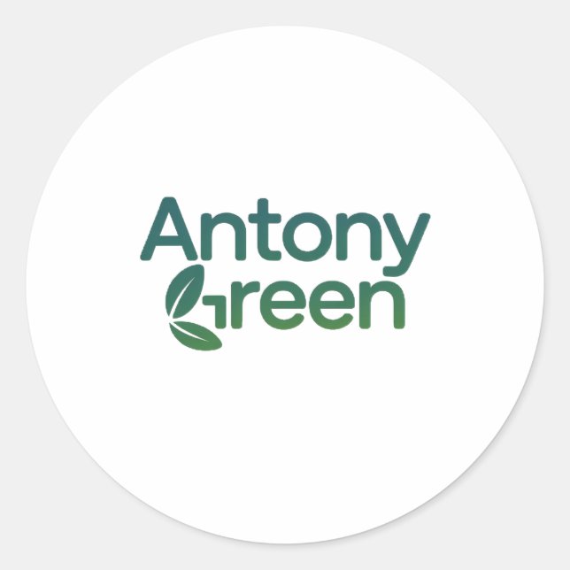Antony Green Runder Aufkleber (Vorderseite)